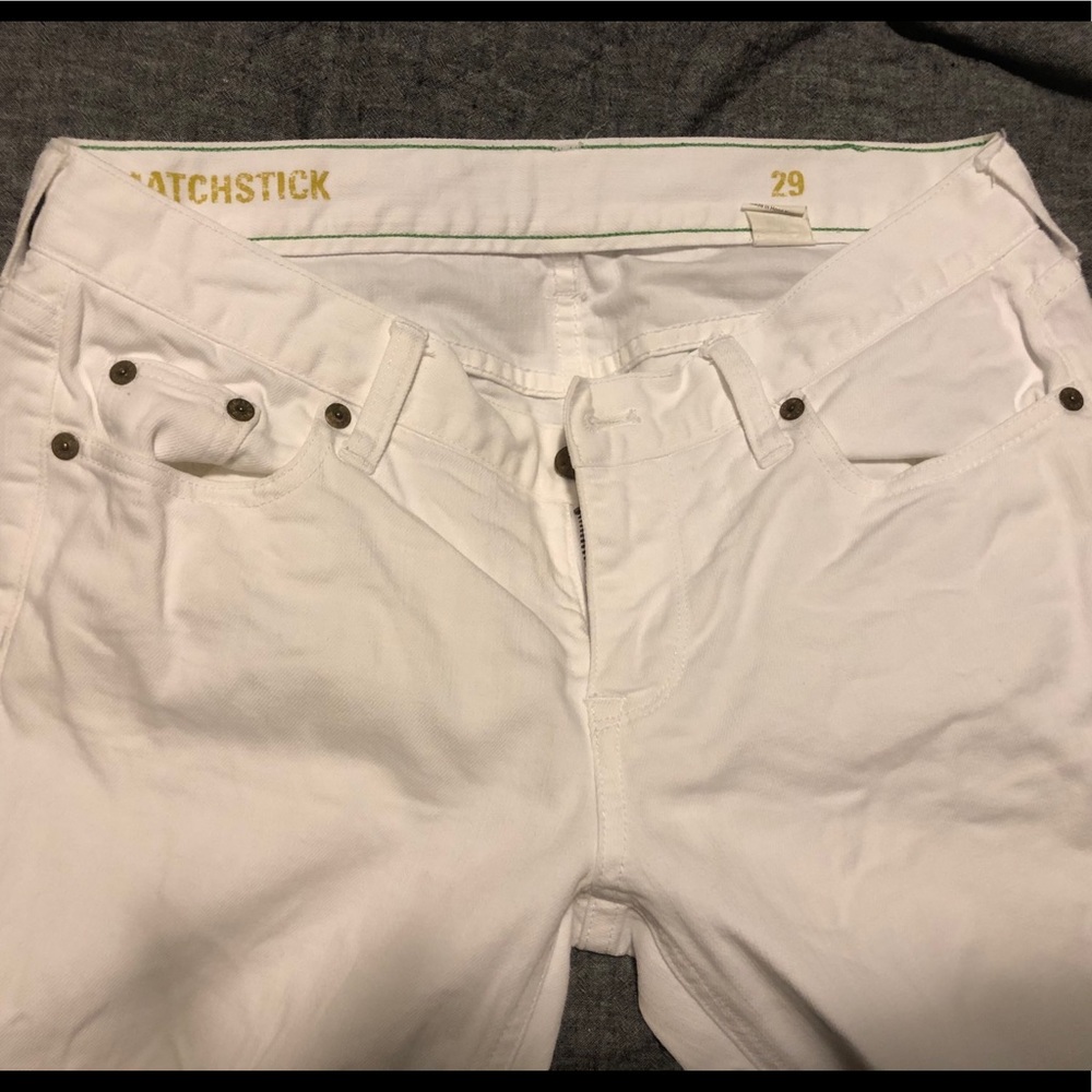 J. Crew Matchstick white jeans size 29